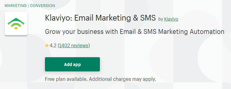 klaviyo email marketing and SMS