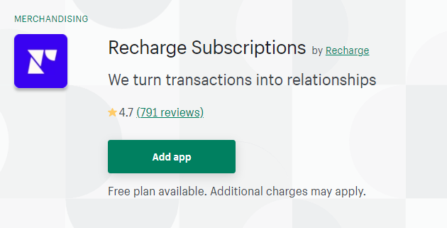 recharge subscriptions