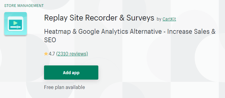 replay site recorder and surveys